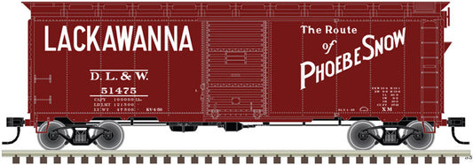 Atlas Trainman HO 20006239 1937 AAR Box Car Kit, Lackawanna #51500