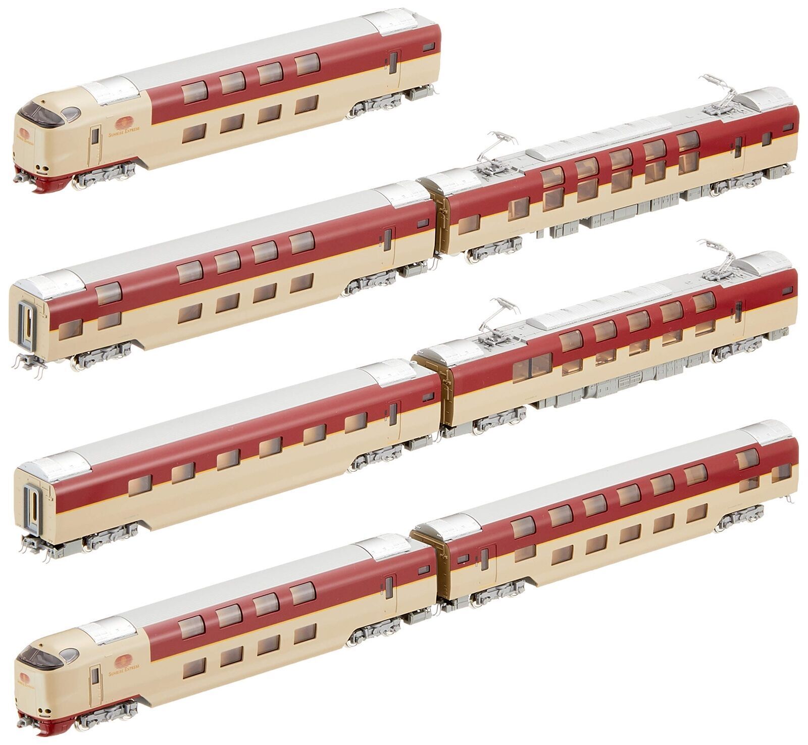 KATO 10-1564 N Gauge 285 Sunrise Expr Pantograph Extens Formation 7Car Set