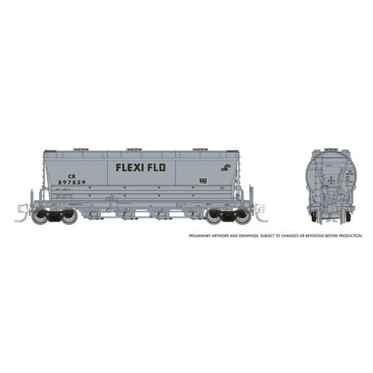 Rapido 533006A N Scale CR Flexi Flo Hopper Repaint Late Single Car