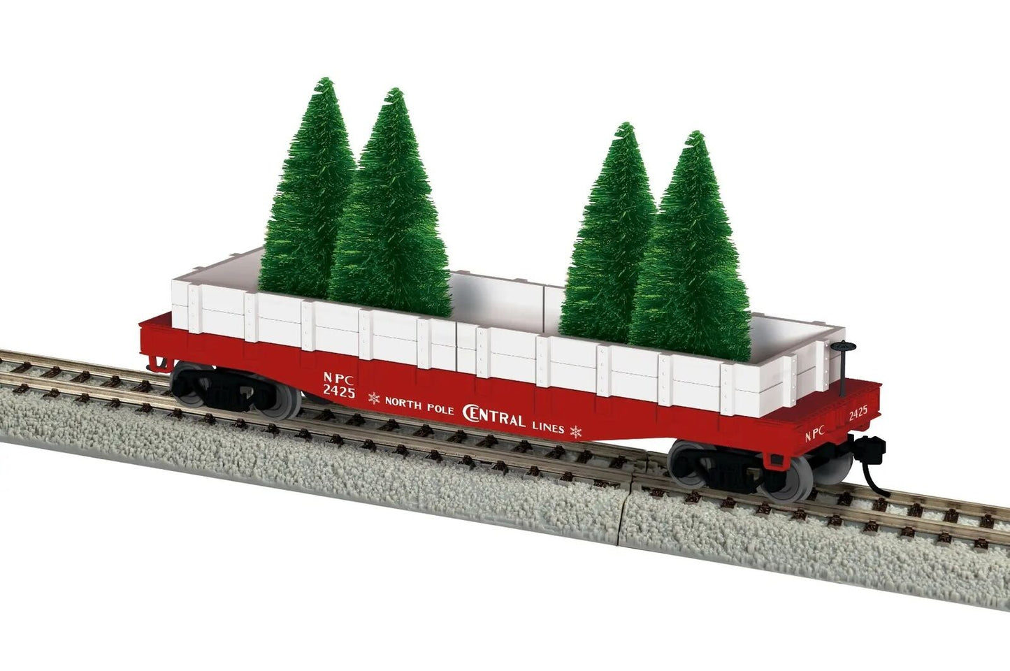 Lionel 2454080 HO GONDOLAS w/TREE LOAD North Pole Central