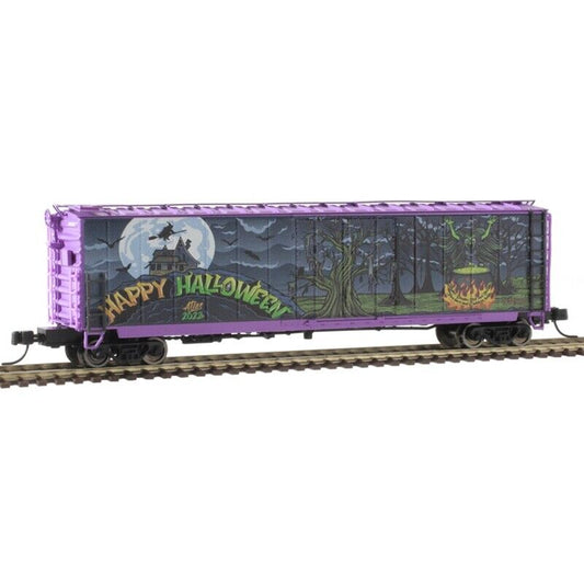 ATLAS N 50' GA RBL BOX CAR HALLOWEEN 2022 HOLIDAY SPECIAL WTCH13