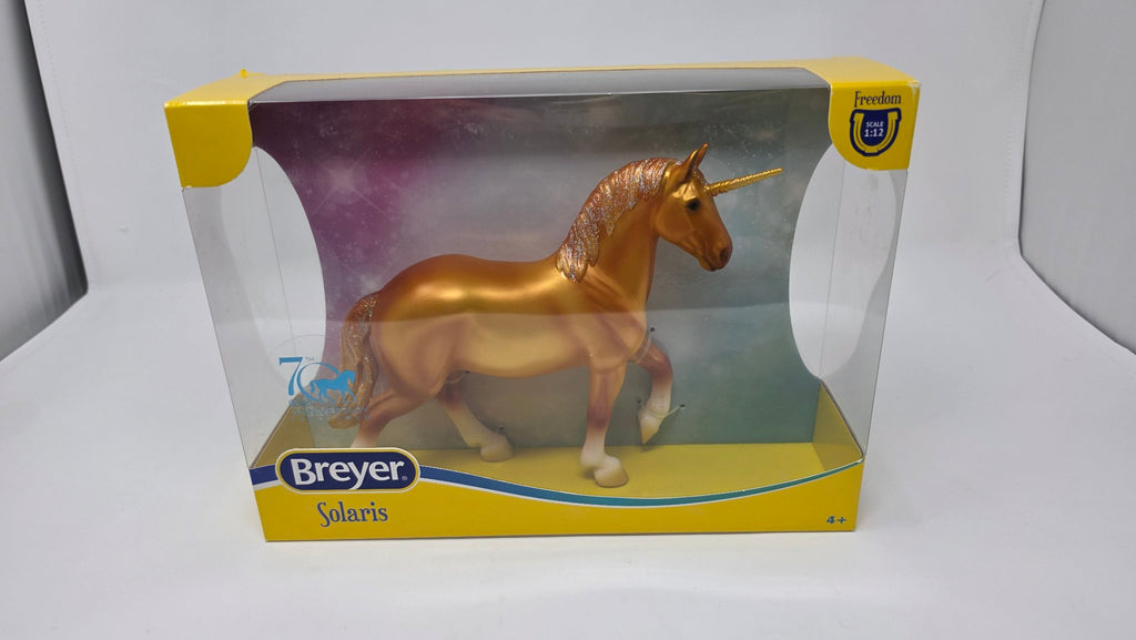 Breyer Solaris unicorn, front