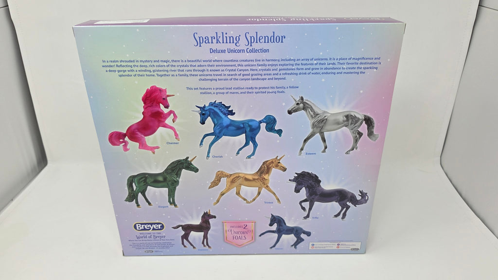 Breyer #6937 Sparkling Splendor Deluxe Unicorn Collection (Mint in Box)