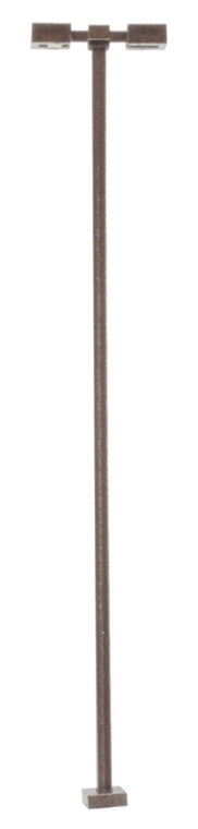Atlas 70000213 - DOUBLE ARM SQUARE LIGHT, BRONZE, 30FT, WARM LED [3-PACK] - HO Scale
