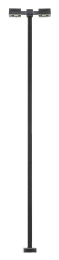 Atlas HO 70000216 Double Arm Square Light, 30' Black with Cool White LEDs (3)
