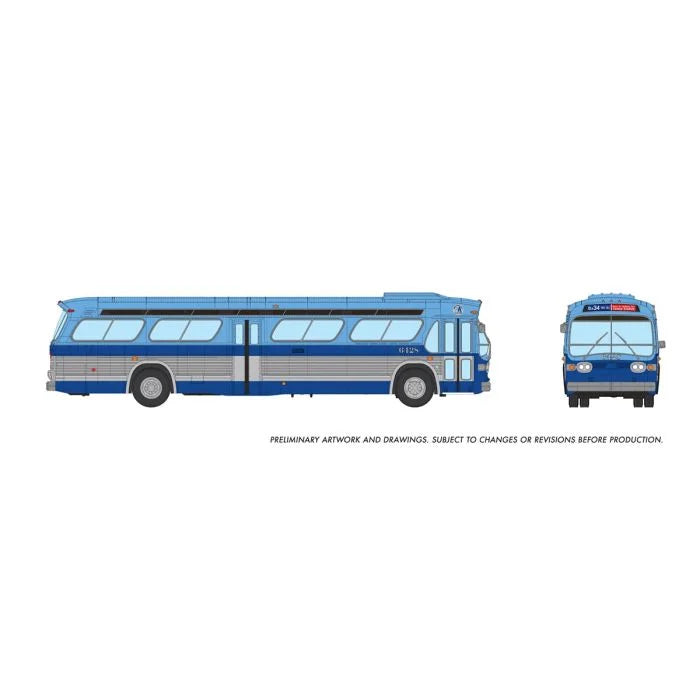 Rapido 753147 HO 1/87 New Look Bus (Deluxe): New York MTA - Blue: #6428