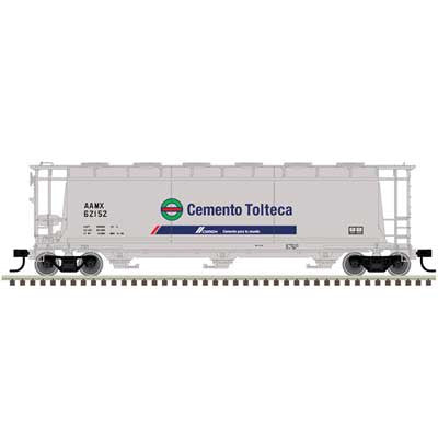 Atlas Master 20007175 HO Scale 3 Bay Cylindrical Hopper Cemex Mexico AAMX #62175