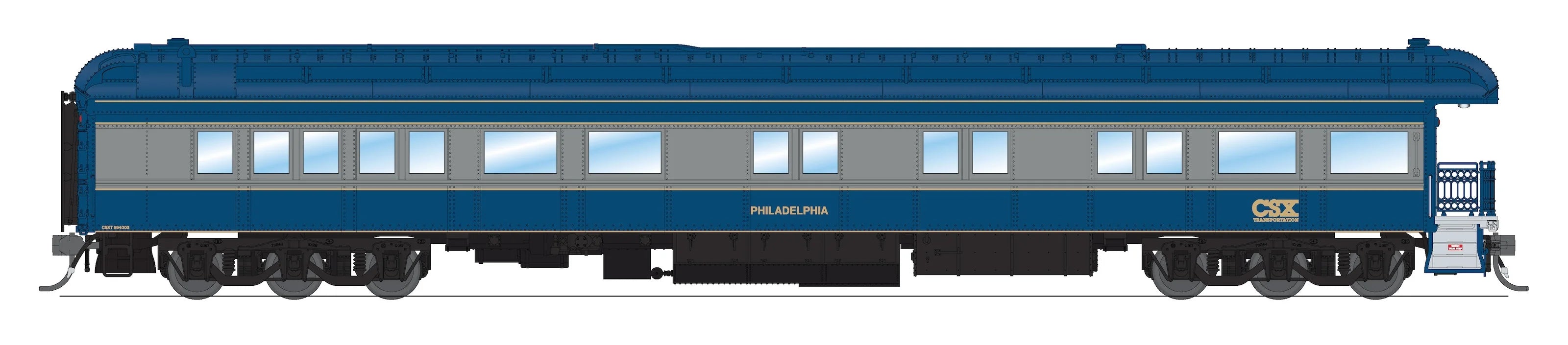 Broadway Limited BLI-8953, HO Heavyweight Business Car, CSX "Philadelphia"