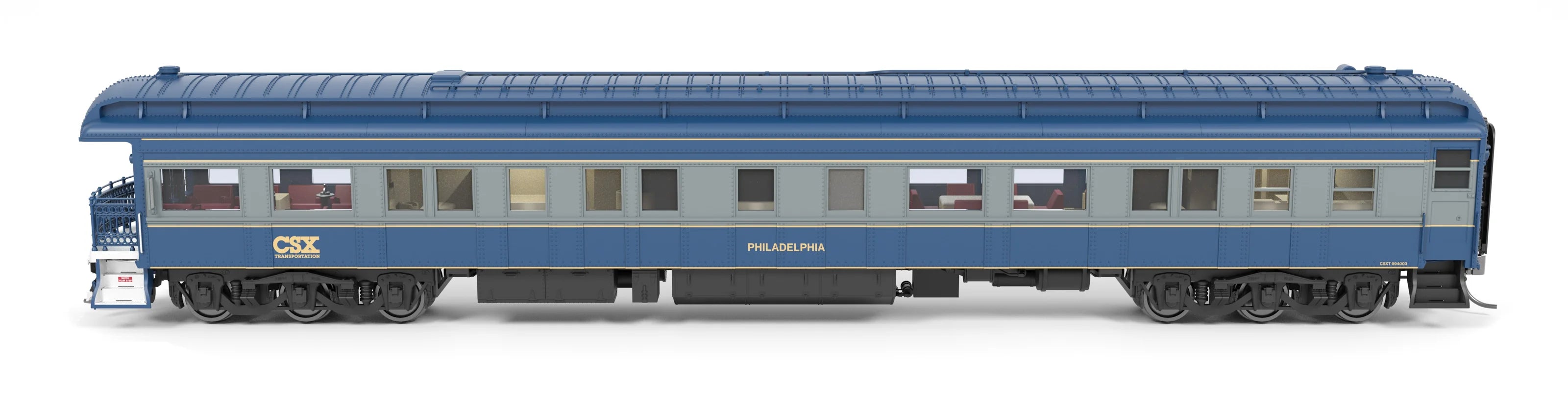 Broadway Limited BLI-8953, HO Heavyweight Business Car, CSX "Philadelphia"