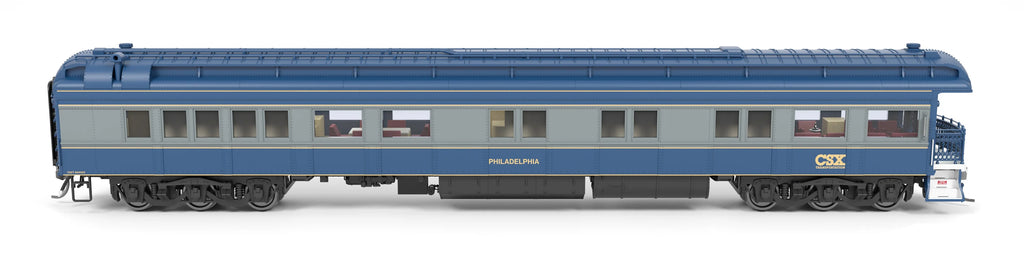 Broadway Limited BLI-8953, HO Heavyweight Business Car, CSX "Philadelphia"
