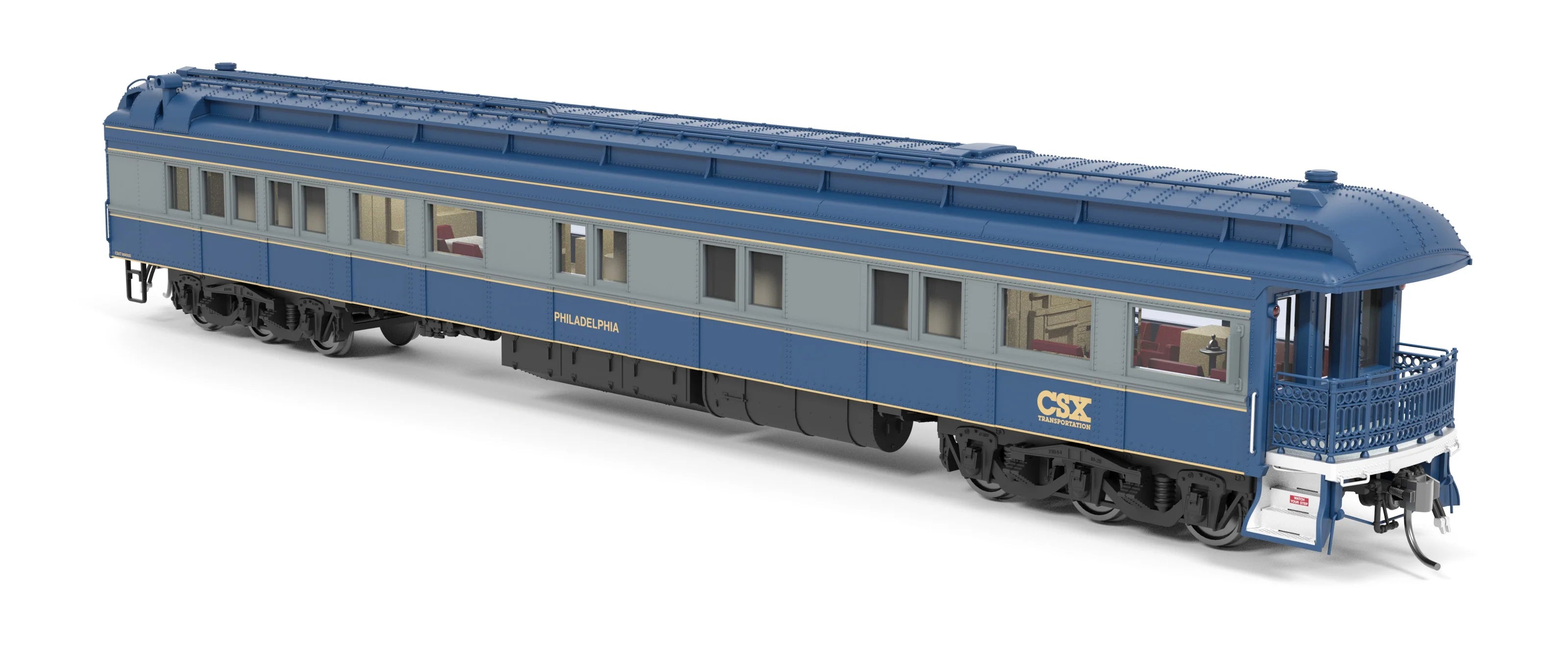 Broadway Limited BLI-8953, HO Heavyweight Business Car, CSX "Philadelphia"