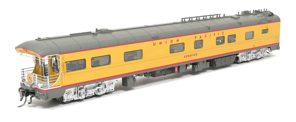 Broadway Limited Imports BLI-9017, HO Scale Union Pacific Business Car, UP #119 Kenefick, Missouri Bicentennial Drumhead