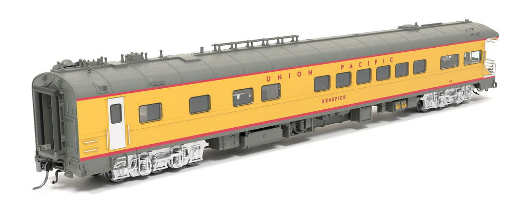 Broadway Limited Imports BLI-9017, HO Scale Union Pacific Business Car, UP #119 Kenefick, Missouri Bicentennial Drumhead