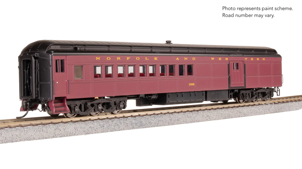Broadway Limited Imports 9118 N&W Coach-Baggage Combine, #1506, Tuscan w/ Gold, HO Scale