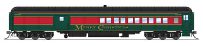 Broadway Limited Imports 9120 Coach-Baggage Combine, Christmas Holiday Scheme, HO Scale