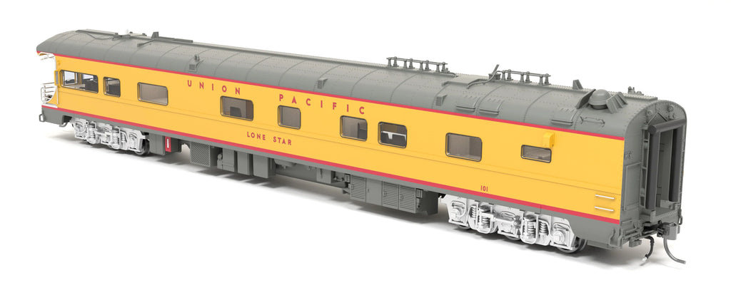 9593 Union Pacific Business Car, UP #101 "Lone Star", Blue "150 Years" Drumhead, HO