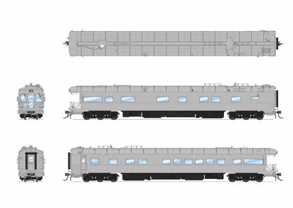BLI 9596 Union Pacific Business Car #101, Painted Primer Gray, Black Trucks, HO Scale