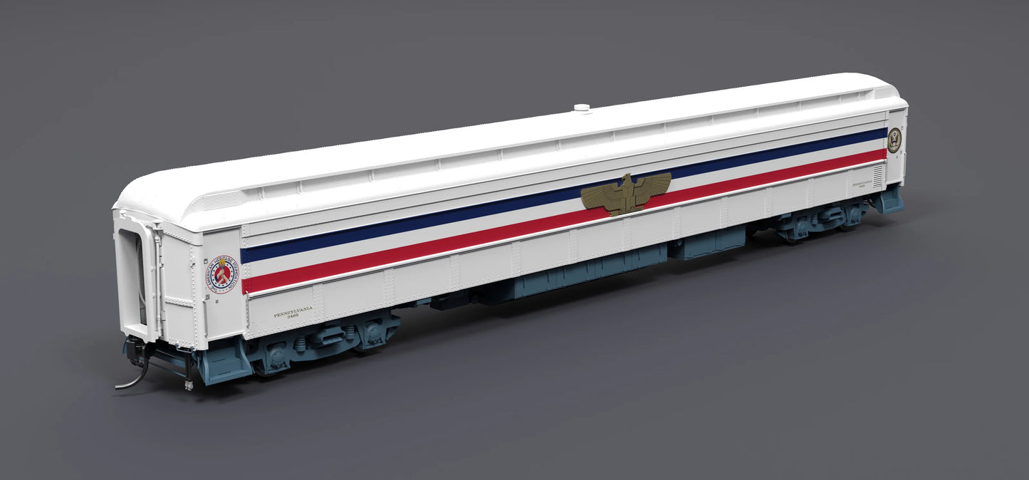 Broadway Limited Imports 9733 1947 Freedom Train 80' Passenger Coach, 1947-1949, w/ Eagle, HO Scale
