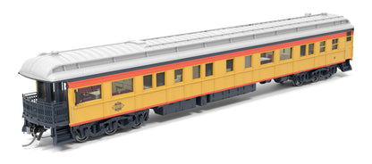 Broadway Limited 9722 Heavyweight Business Car Observation - Ready to Run -- Chessie Steam Special #18 (yellow, blue, vermillion, silver) HO Scale