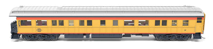 Broadway Limited 9722 Heavyweight Business Car Observation - Ready to Run -- Chessie Steam Special #18 (yellow, blue, vermillion, silver) HO Scale