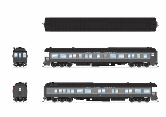 Broadway Limited Imports 9723 New York Central Business Car #3, Two-Tone Gray, HO Scale