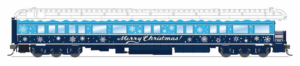 Broadway Limited Imports 9725 Blue & White Holiday Business Car, HO Scale