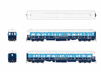 Broadway Limited Imports 9725 Blue & White Holiday Business Car, HO Scale