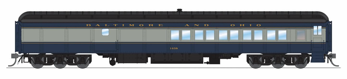 Broadway Limited 9741 B&O Baggage-Combine Car #1438, Blue & Gray, HO Scale