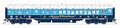 Broadway Limited 9745 Blue & White Holiday-themed Baggage-Combine Car, HO Scale