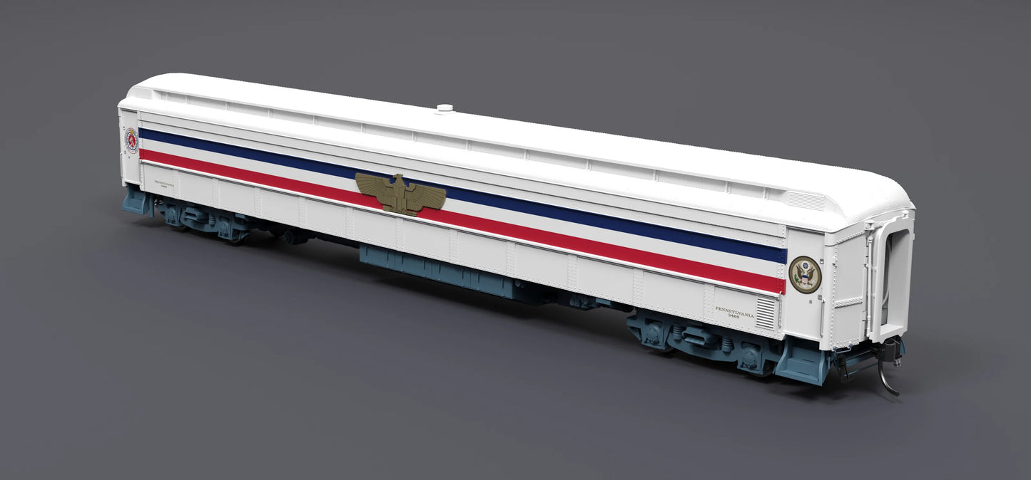 Broadway Limited Imports 9733 1947 Freedom Train 80' Passenger Coach, 1947-1949, w/ Eagle, HO Scale