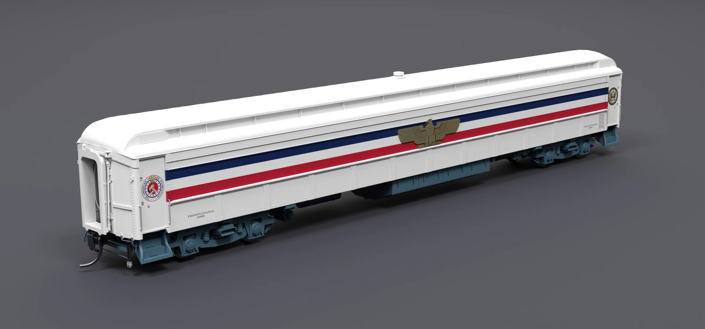 Broadway Limited Imports 9733 1947 Freedom Train 80' Passenger Coach, 1947-1949, w/ Eagle, HO Scale