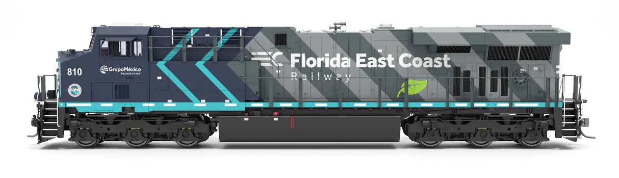 Ready to Ship Broadway Limited Imports HO 9868 GE ES44AC Diesel Locomotive with Smoke, Florida East Coast #810 (Paragon4 Sound & DCC Equipped)