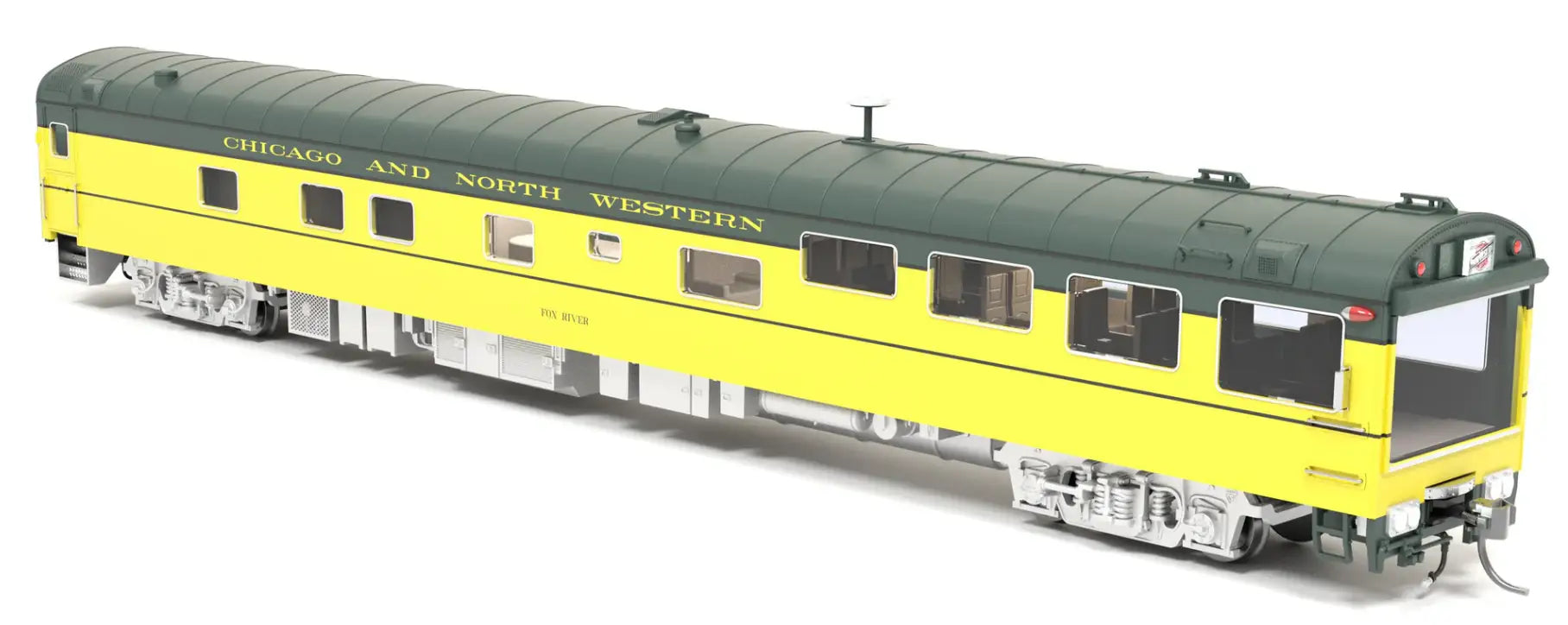 Broadway Limited 9107 HO Chicago & North Western Track Inspection Car, “Fox River”