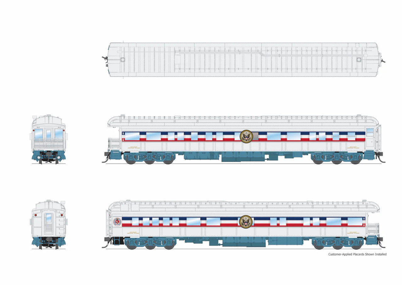 Broadway Limited 9720 - Heavyweight Business Car American Freedom Train 1947-1949 - HO Scale