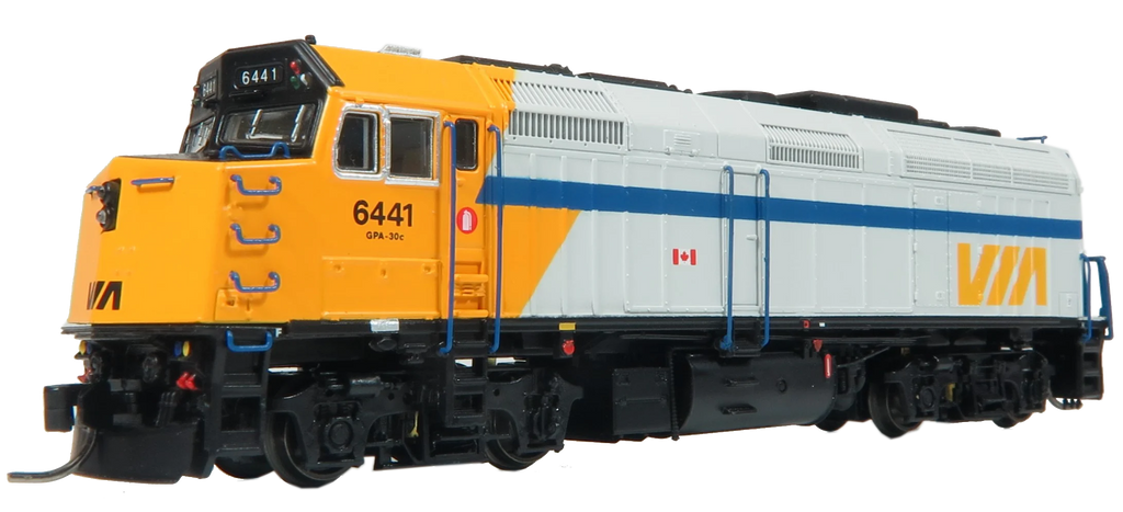 Rapido 580012 - GMD F40PH-2D (DC Silent) VIA Rail Canada (VIA) Original Scheme: #6445 - N Scale