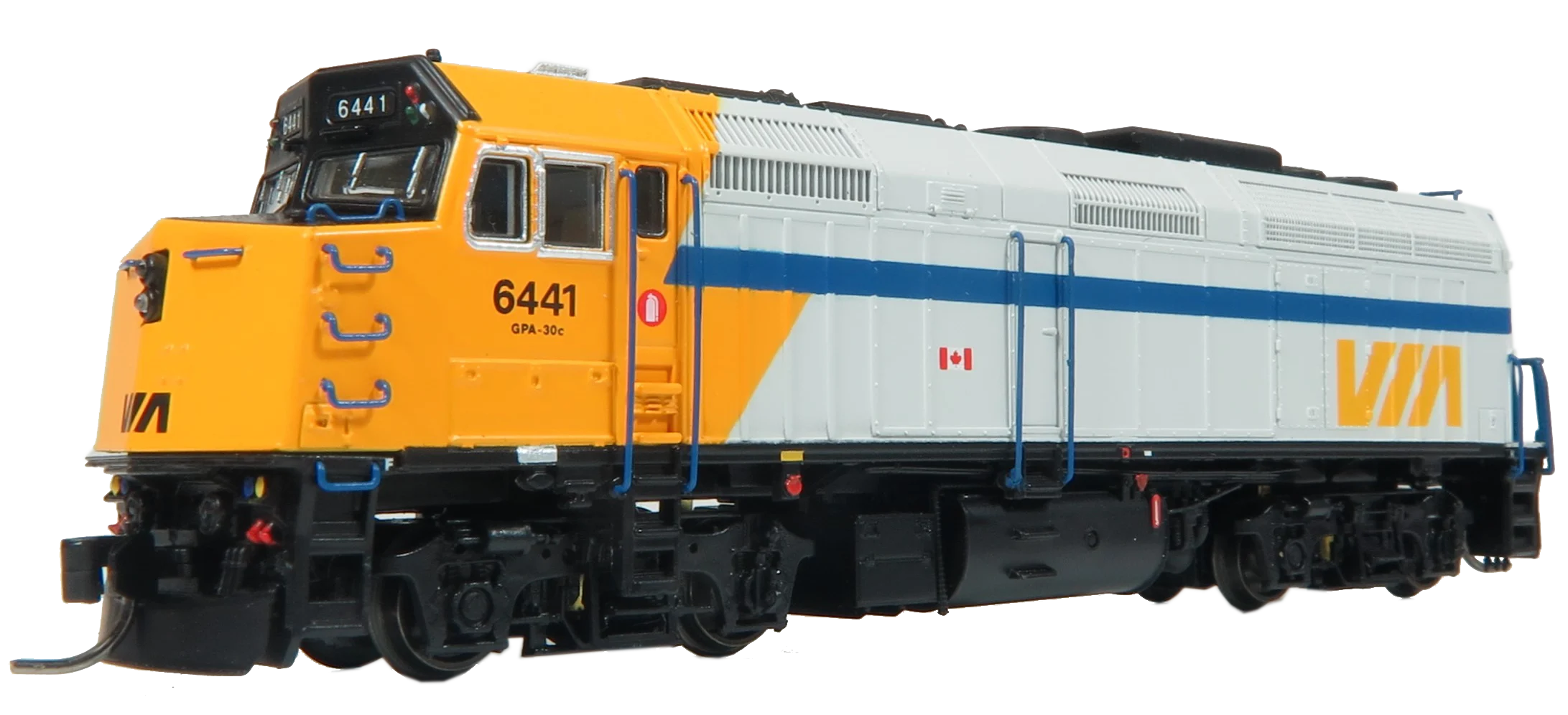 Rapido 580012 - GMD F40PH-2D (DC Silent) VIA Rail Canada (VIA) Original Scheme: #6445 - N Scale