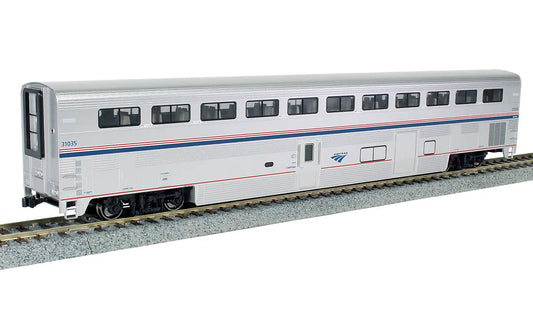 Kato 35-6095-1 HO Amtrak Superliner I Coach-Baggage Phase VI #31031 LIGHTED