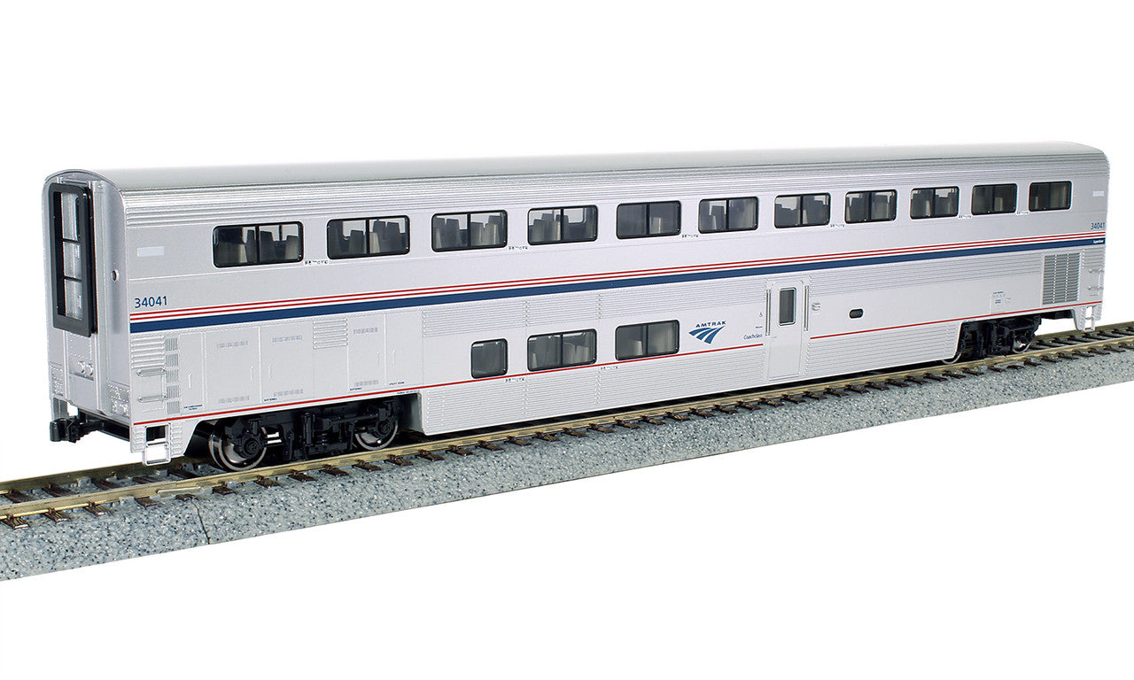 Kato 35-6058 - Amtrak® Superliner® I, Coach Phase VI Amtrak (AMTK) 34034 - HO Scale