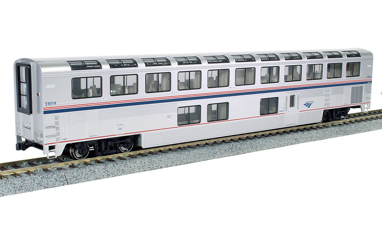 Kato 35-6066 - Amtrak® Superliner® I, Lounge Phase VI Amtrak (AMTK) 33003 - HO Scale