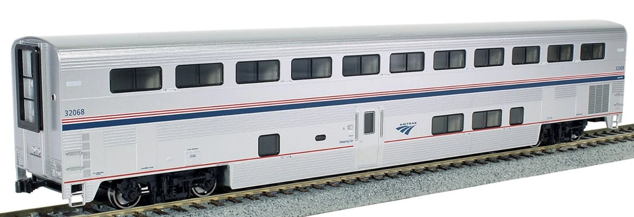 Kato 35-6088-1 - Superliner I Sleeper Phase VI (Lighting Installed) Amtrak (AMTK) 32009 George M. Pullman - HO Scale
