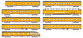 KATO 106-089, N Scale Milwaukee Road Olympian Hiawatha, Post 1955 Scheme 9 Car Set