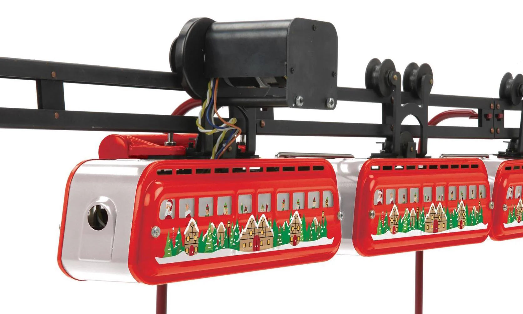 MTH Tinplate 10-3063-1 Christmas Detroit Monorail Set With Proto-Sound 3.0 limited O SCALE NEW