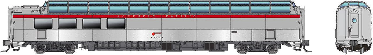 Rapido Trains Inc N 575010 Southern Pacific 3/4 Dome-Lounge Car w/Flat Sides SP General Service #3604