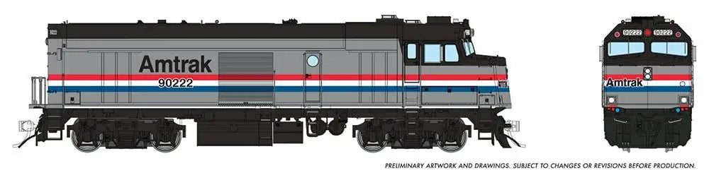 Rapido 81016 HO Amtrak NPCU "Cabbage" (DC/Silent): Amtrak - Phase III: #90225