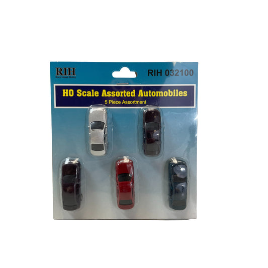 Rock Island Hobby HO 032100 Assorted Automobiles (5-Pack)