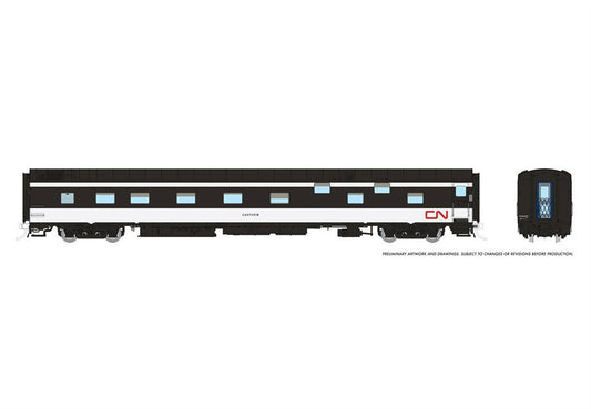 Rapido 101156 HO Duplex Sleeper: CN - Wet Noodle Scheme: #1111 Eastview