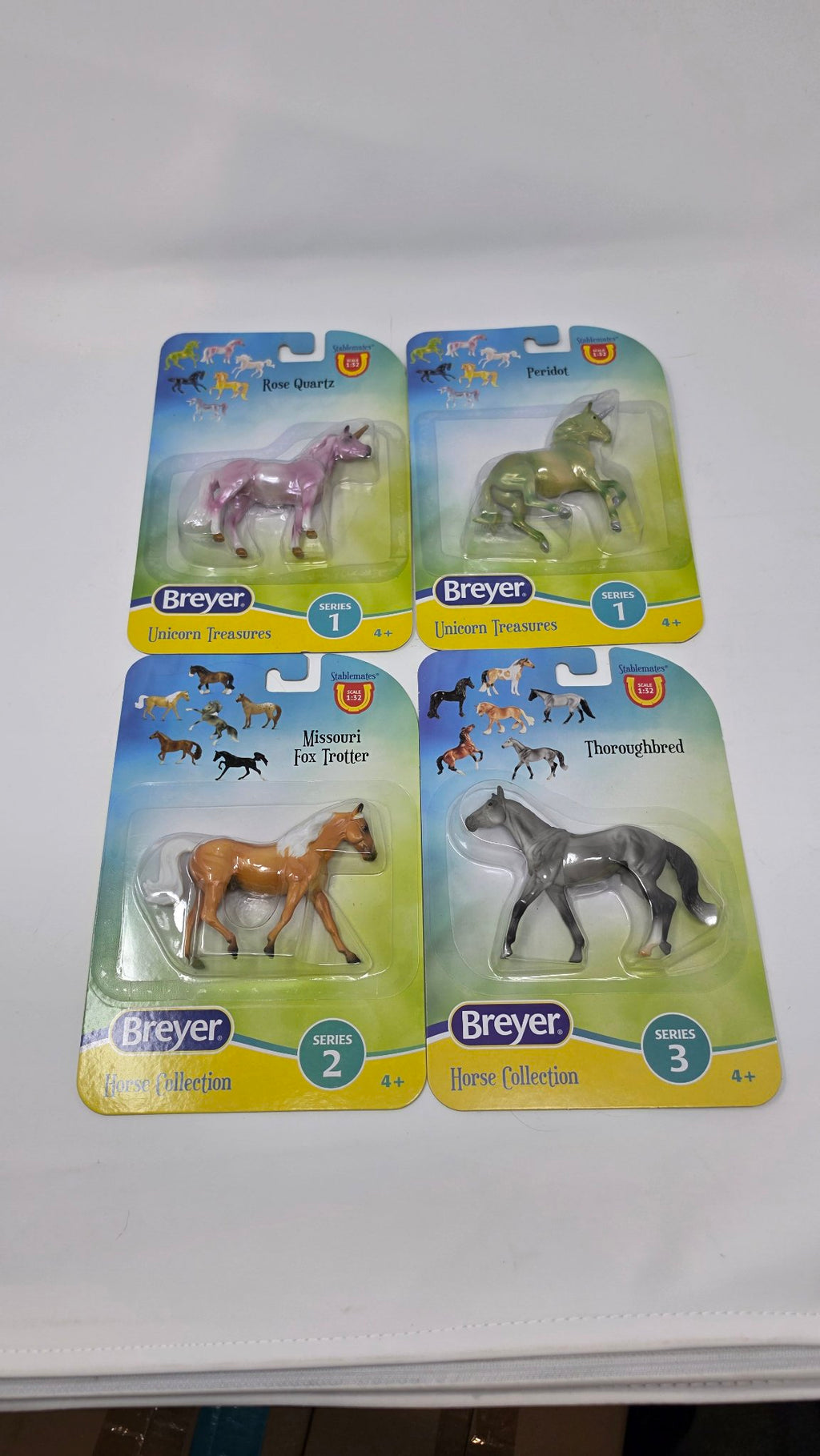 Breyer Stablemates Singles Bundle — 4 Carded Horses & Unicorns
