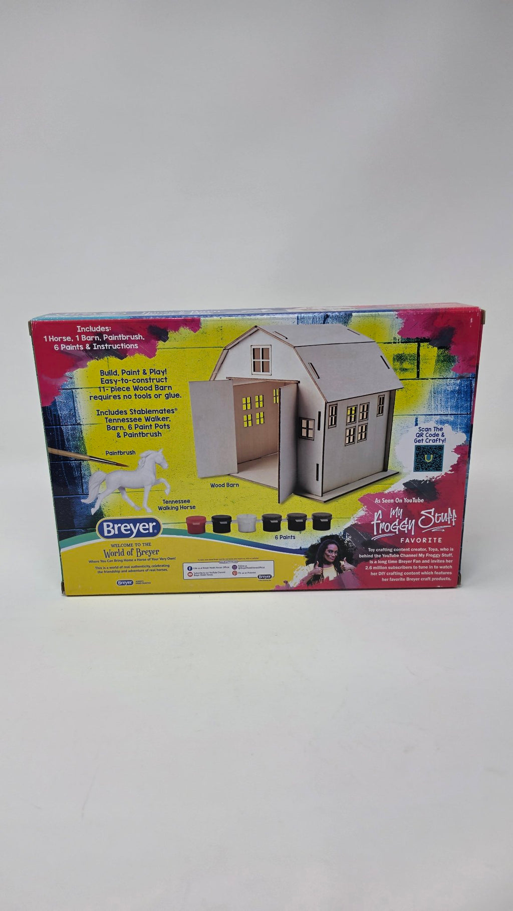Breyer #4245 Horse & Barn Paint & Play Set