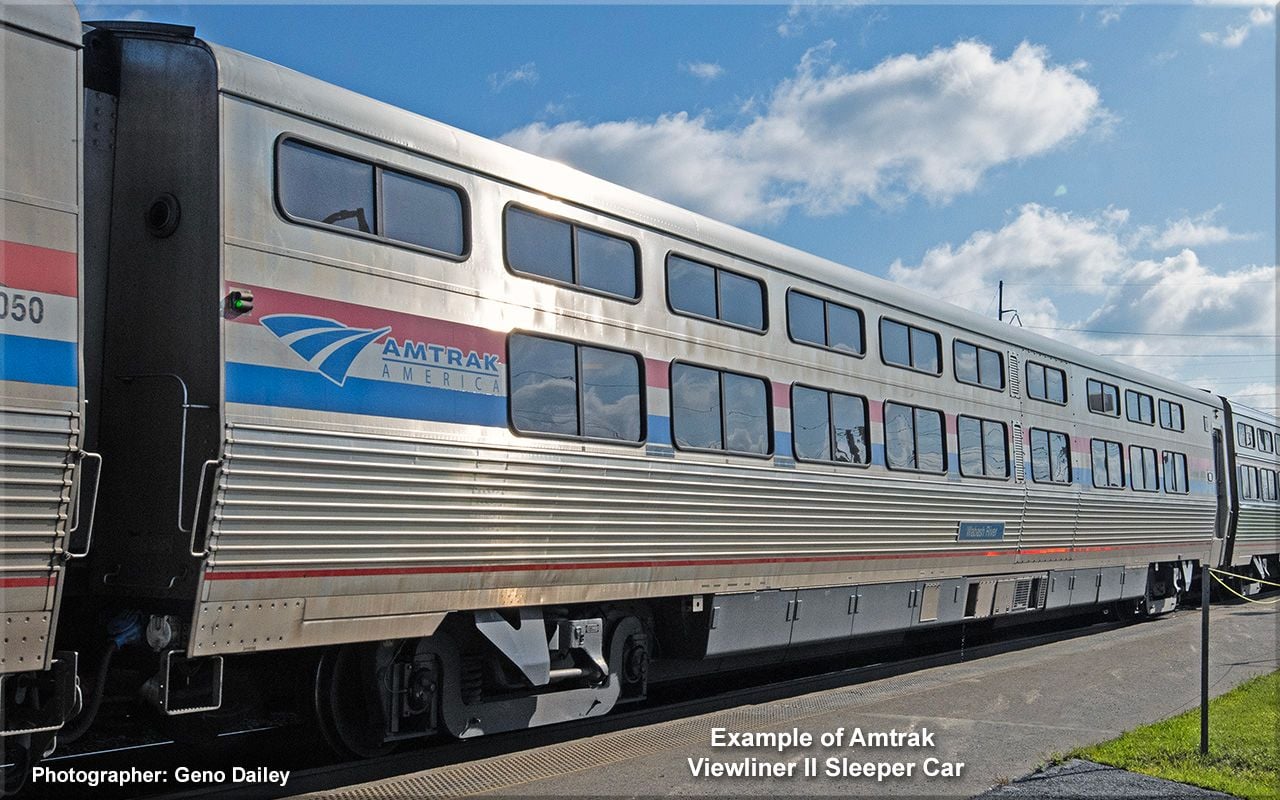 Kato 35-6222, HO Scale Amtrak Viewliner II Sleeper Phase III #62518 Susquehanna River