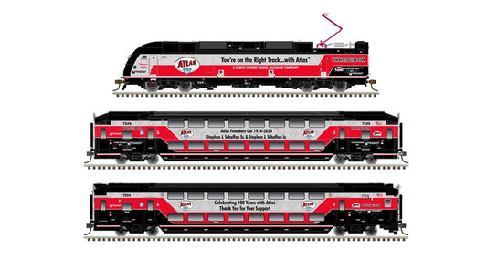 Atlas Master 10004447 HO Commuter Train Set, Gold, w ESU Loksound DCC, New Jersey Transit/Atlas 100th Anniversary